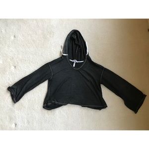 Cropped Sweatshirt Sleep Top